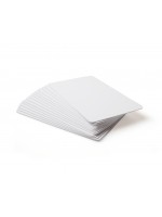 Tarjetas blancas de PVC de .55 mil - Calidad Gráfica - 500 piezas