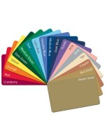 Tarjetas PVC de varios colores  CR80.55 cantidad 300